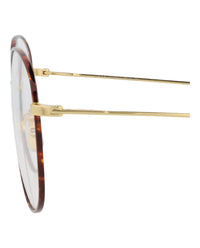 Celine Womens Round/Oval Bronze Bronze Transparent Fashion Designer Eyewear