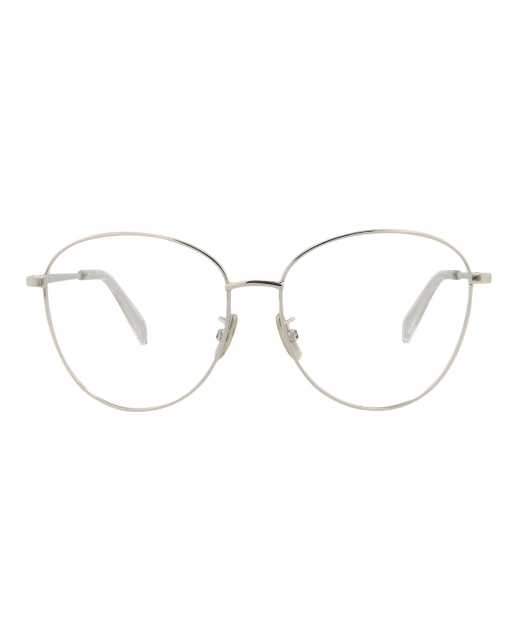 Celine Womens Cat Eye Palladium Palladium Transparent Fashion Designer Eyewear Palladium Palladium Transparent