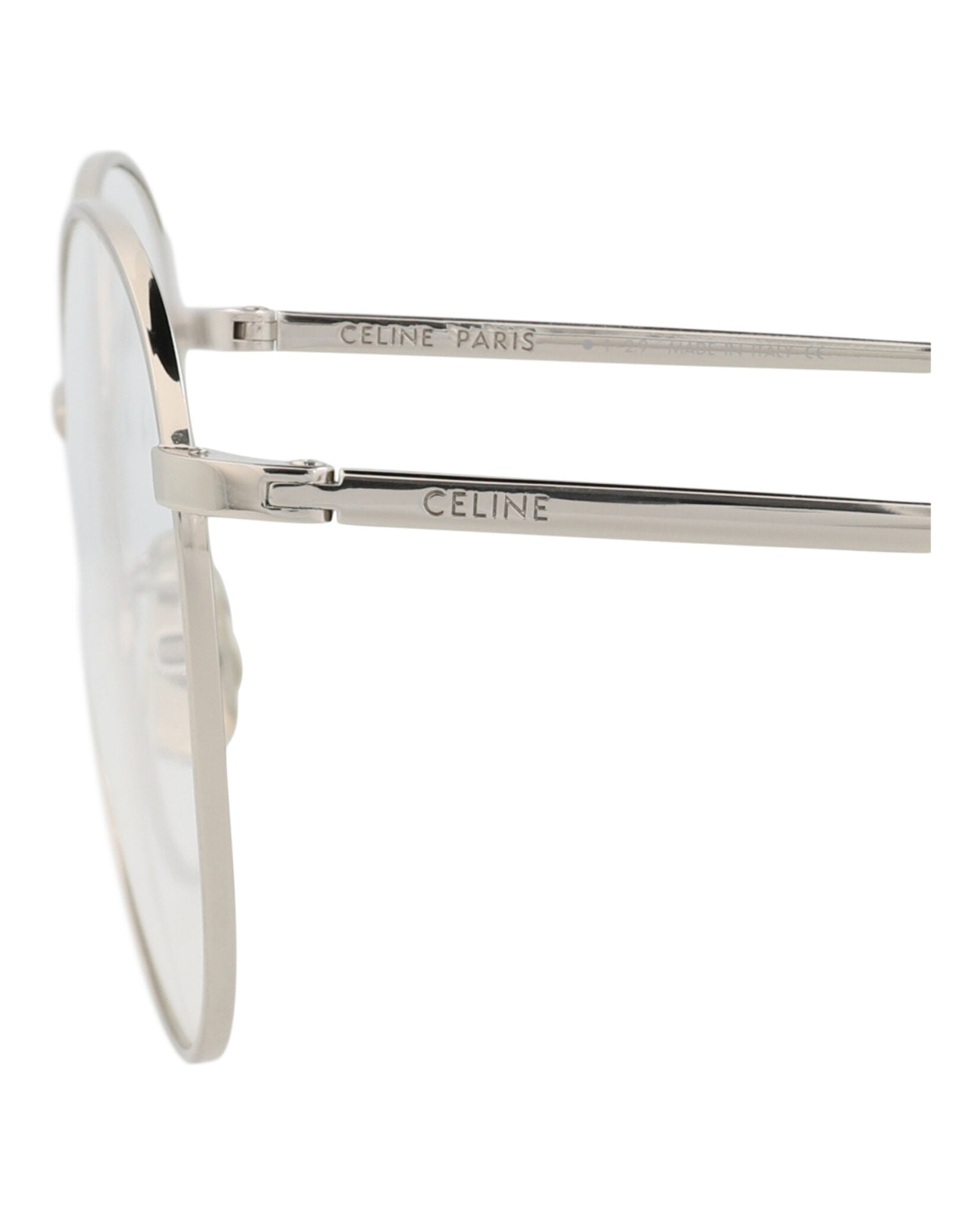 Celine Womens Cat Eye Palladium Palladium Transparent Fashion Designer Eyewear