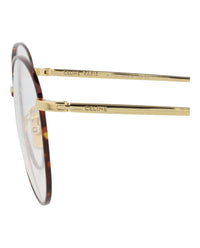 Celine Womens Cat Eye Gold Gold Transparent Fashion Designer Eyewear