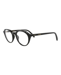 Celine Mens Round/Oval Black Black Transparent Fashion Designer Eyewear