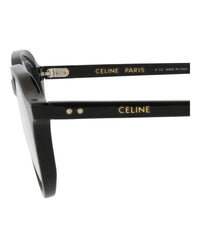 Celine Mens Round/Oval Black Black Transparent Fashion Designer Eyewear