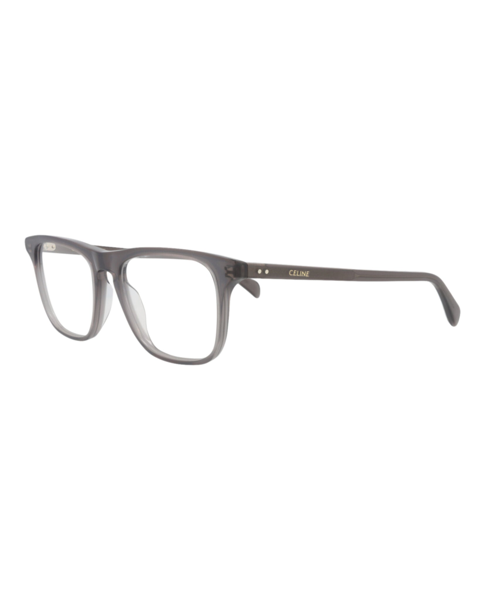 Celine Mens Square/Rectangle Grey Grey Transparent Fashion Designer Eyewear