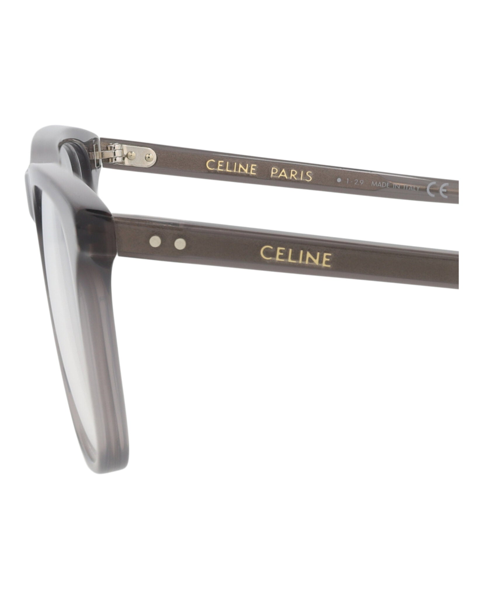 Celine Mens Square/Rectangle Grey Grey Transparent Fashion Designer Eyewear