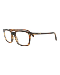 Celine Mens Square/Rectangle Havana Havana Transparent Fashion Designer Eyewear