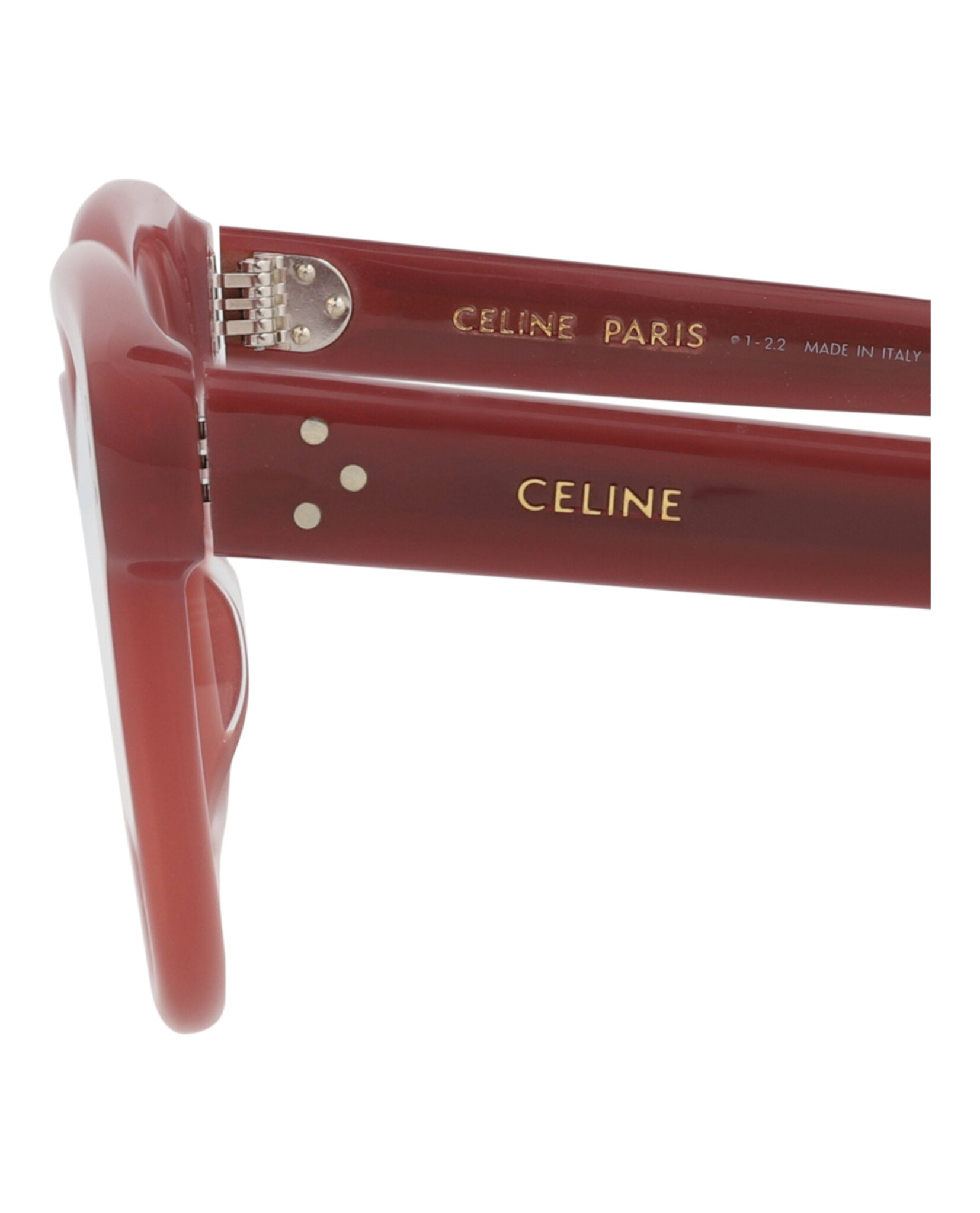 Celine Womens Square/Rectangle Bordeaux Bordeaux Transparent