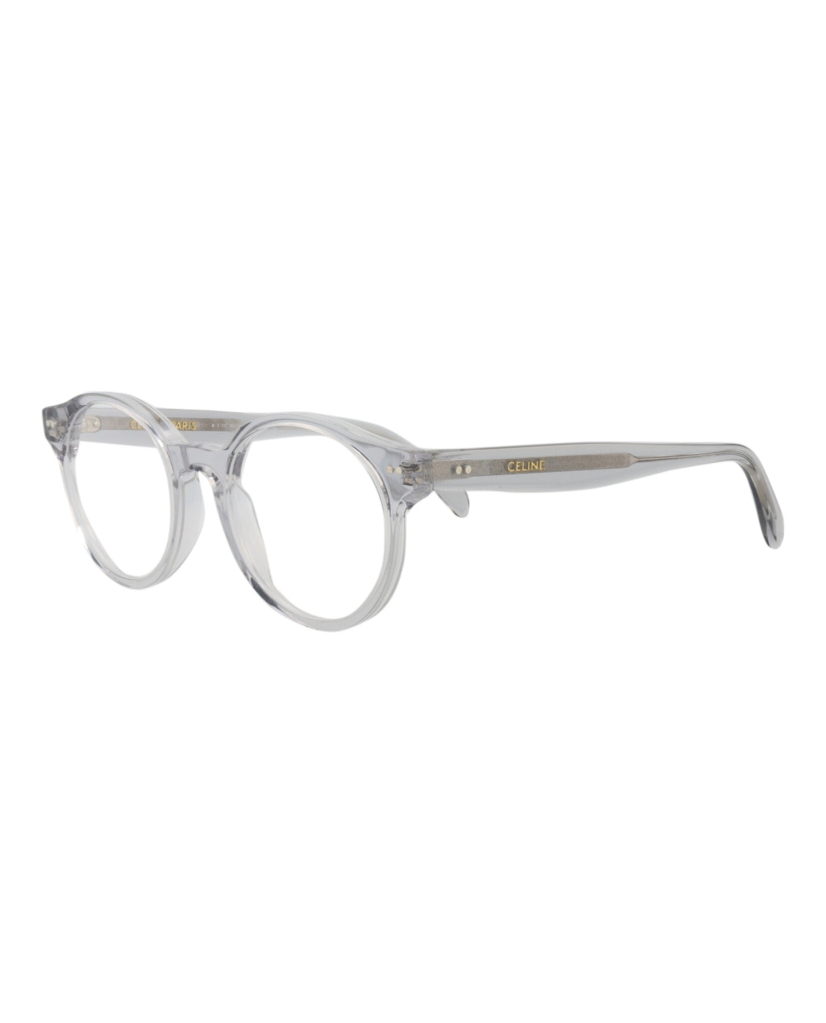 Celine Womens Round/Oval Grey Grey Transparent Fashion Designer Eyewear