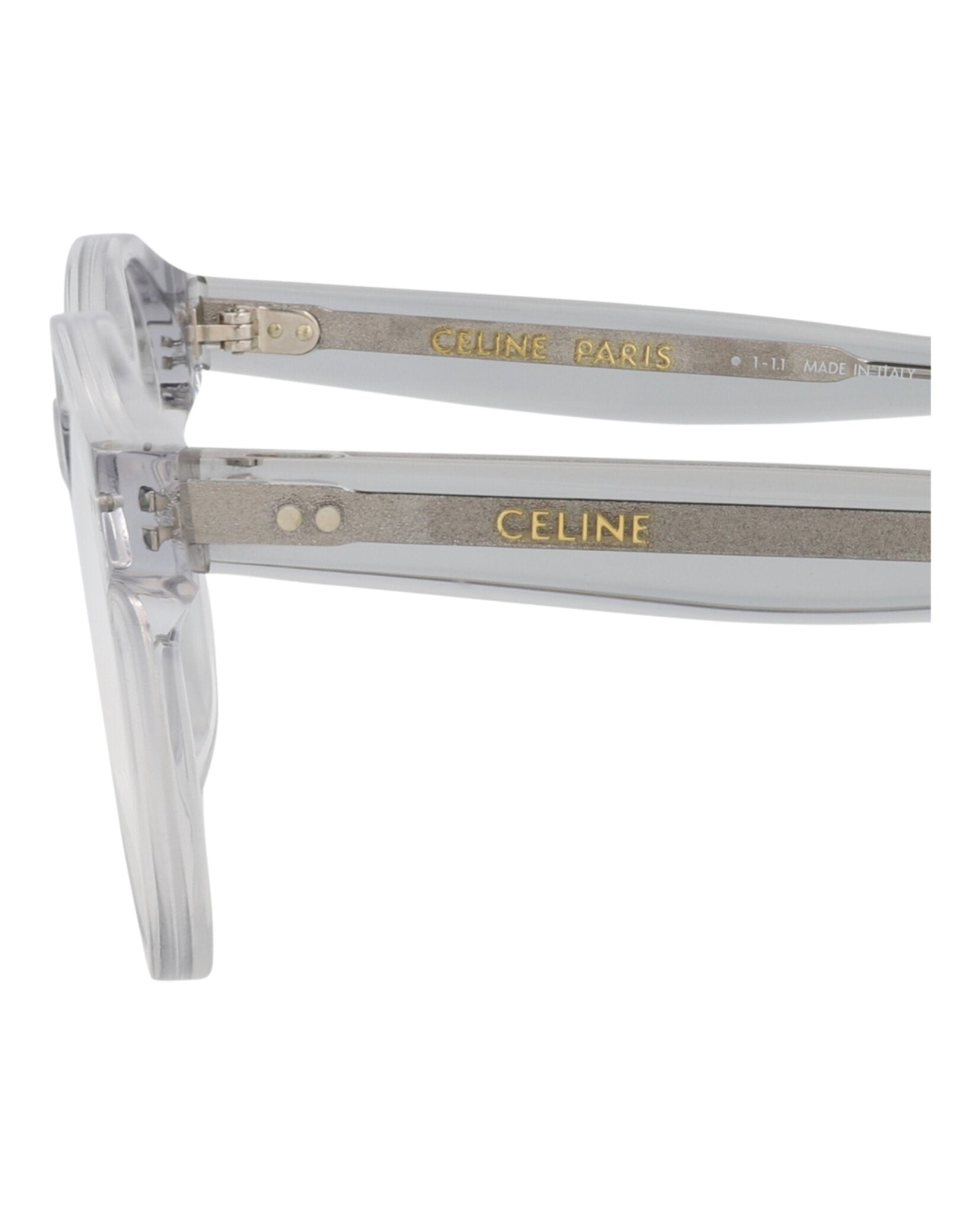 Celine Womens Round/Oval Grey Grey Transparent Fashion Designer Eyewear