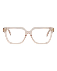Celine Womens Square/Rectangle Pink Pink Transparent Fashion Designer Eyewear Pink Pink Transparent