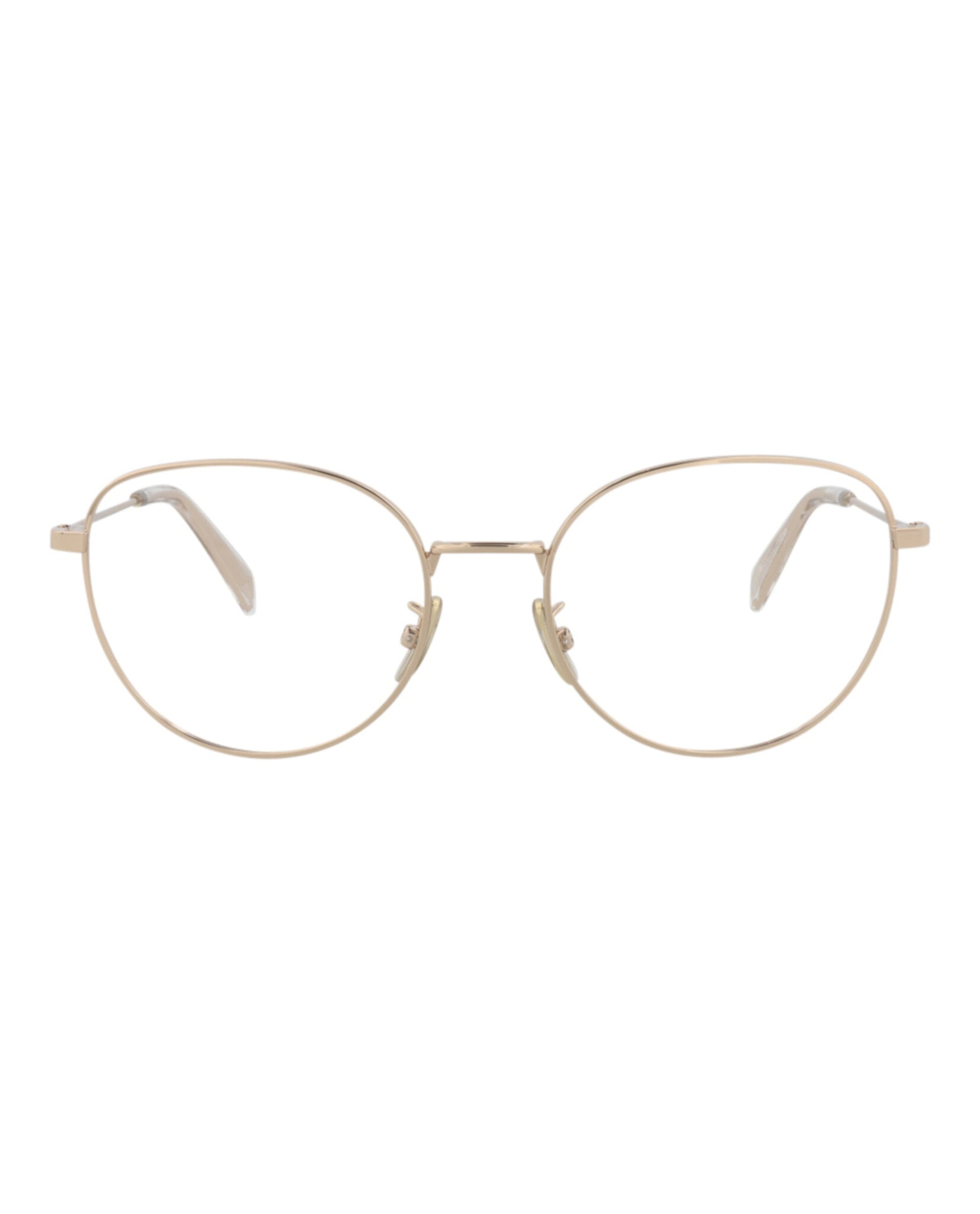 Celine Womens Cat Eye Gold Gold Transparent Fashion Designer Eyewear