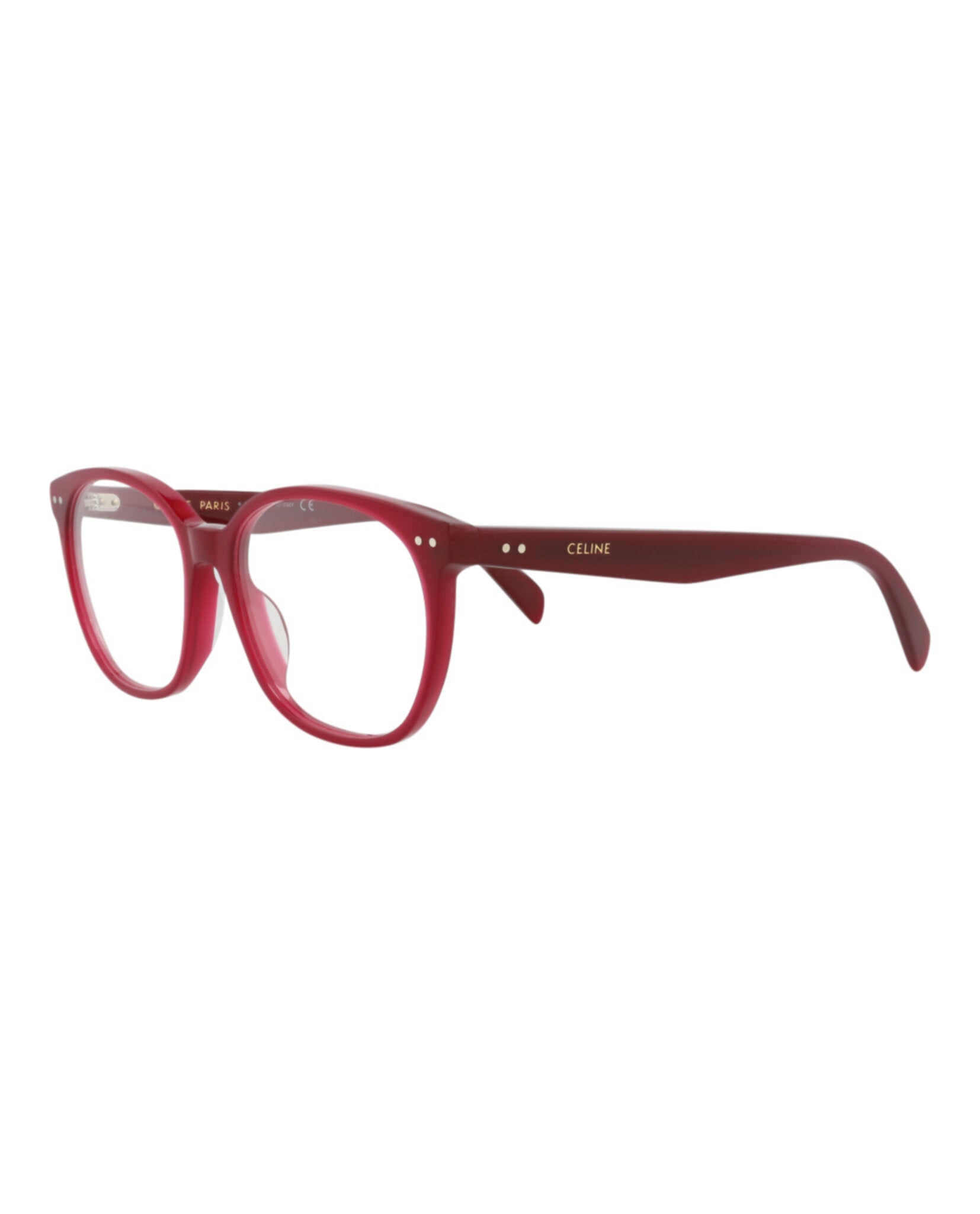 Celine Womens Round/Oval Bordeaux Bordeaux Transparent