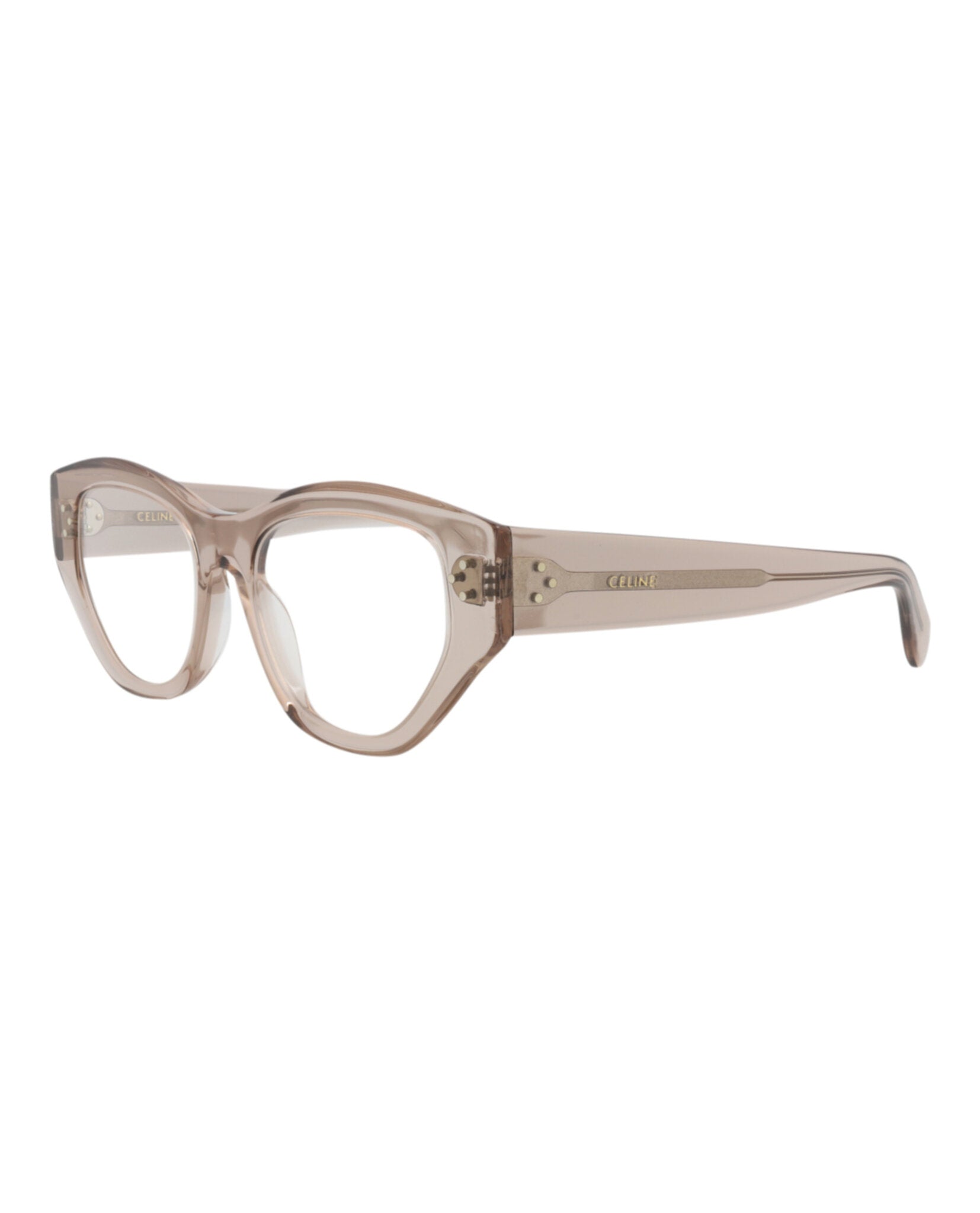 Celine Womens Cat Eye Beige Beige Transparent Fashion