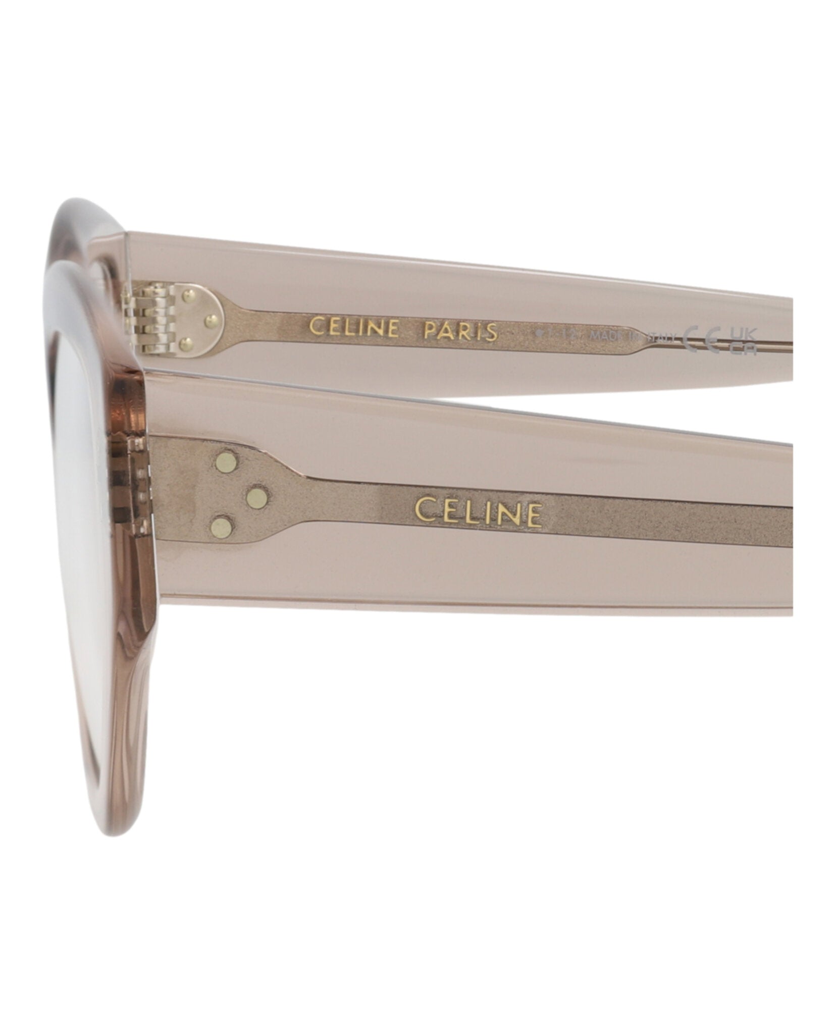 Celine Womens Cat Eye Beige Beige Transparent Fashion