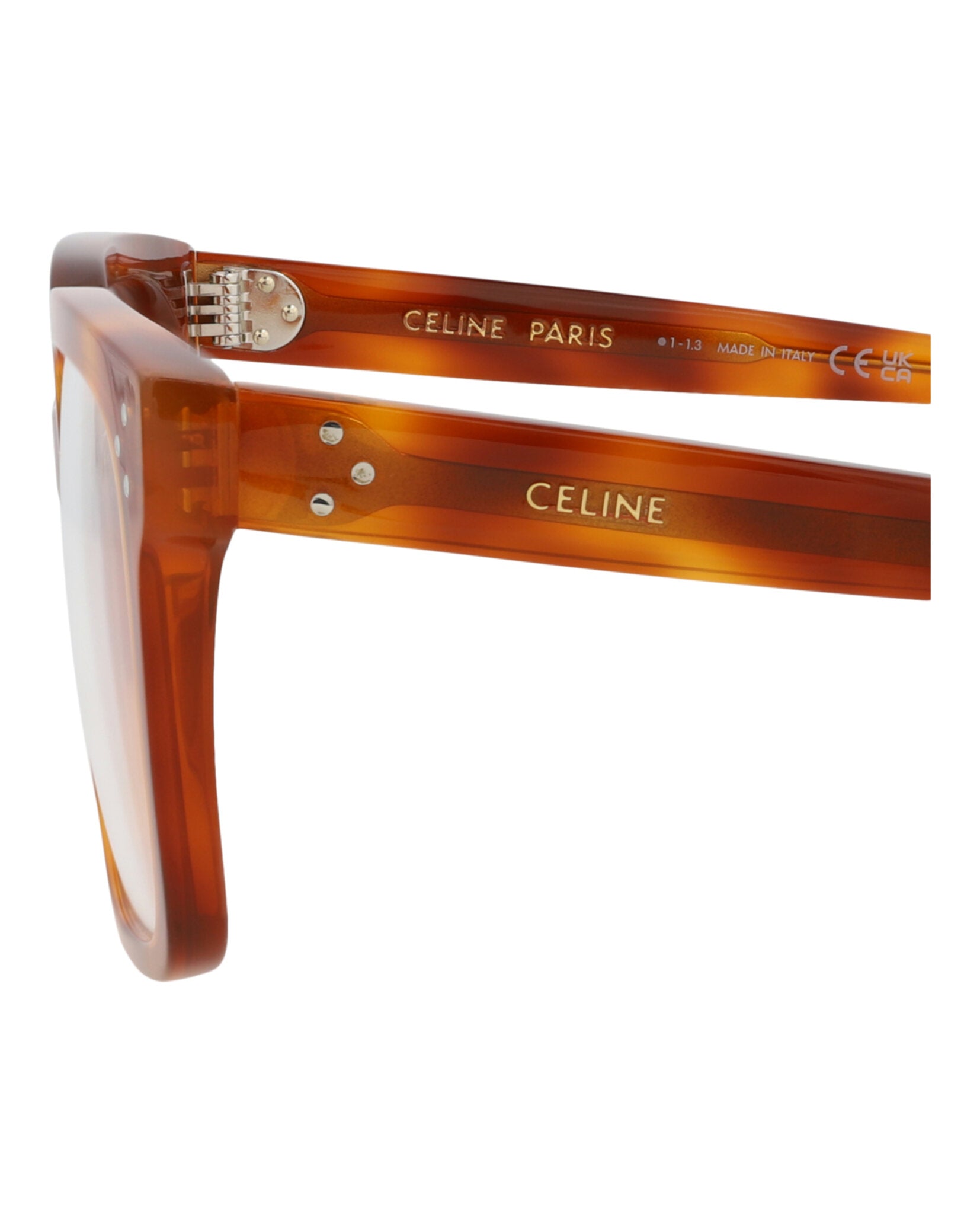 Celine Womens Square/Rectangle Havana Havana Transparent Fashion Designer Eyewear