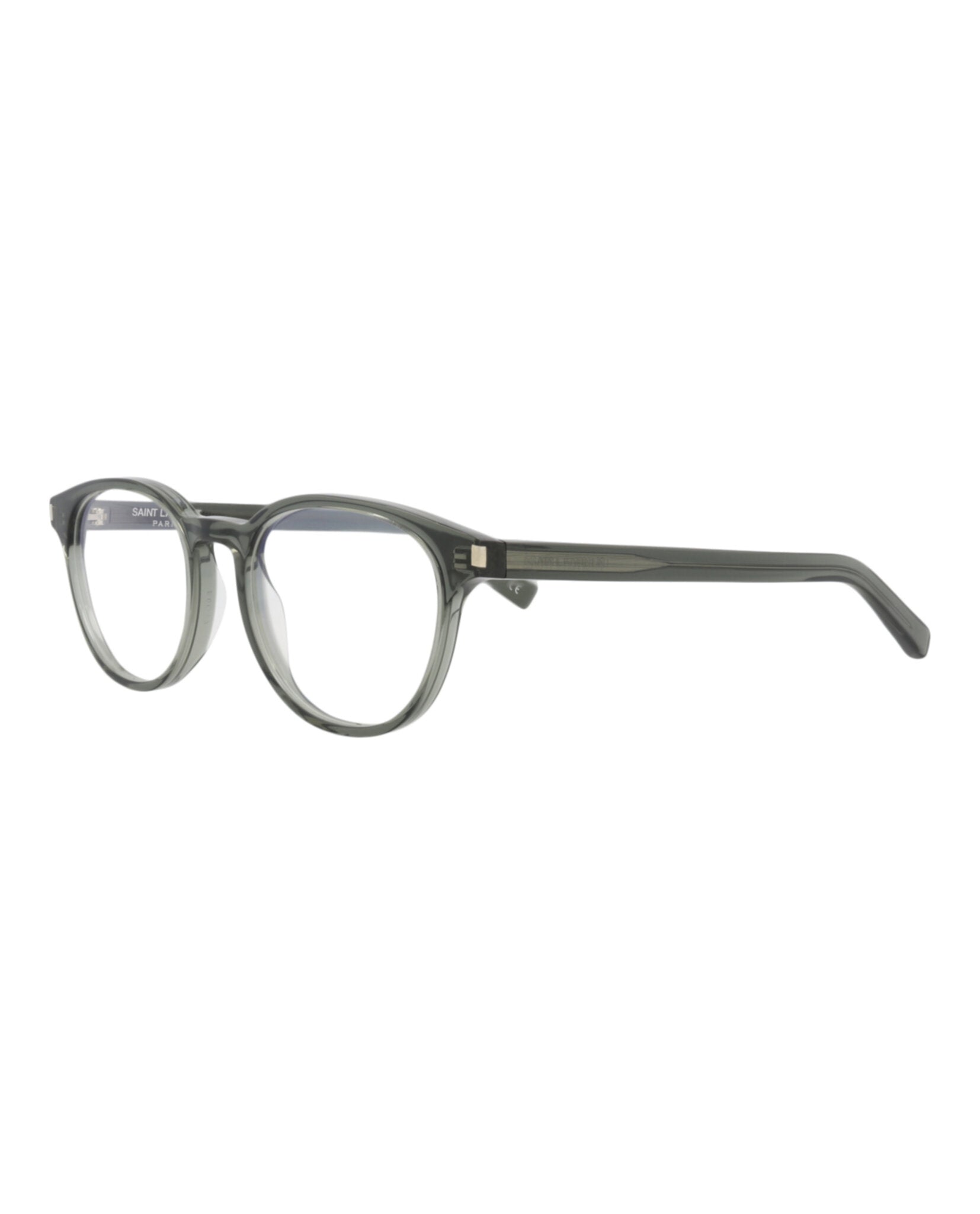 Saint Laurent Saint Laurent Unisex Round/Oval Green Green Transparent Fashion Designer Eyewear