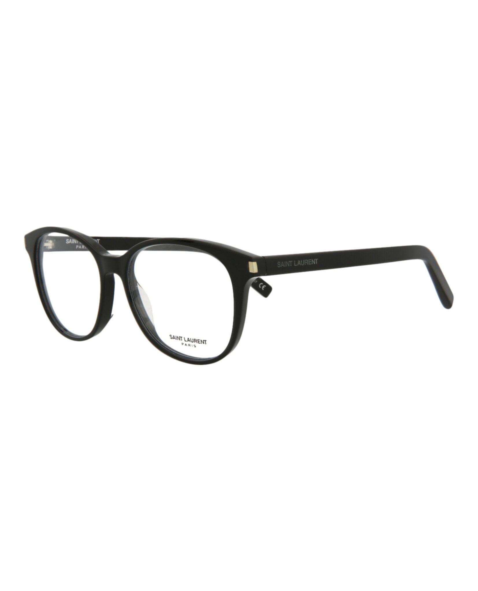 Saint Laurent Saint Laurent Unisex Round/Oval Black Black Transparent Fashion Designer Eyewear