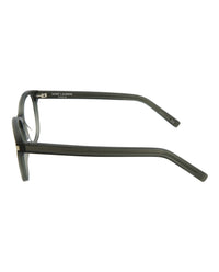 Saint Laurent Unisex Round/Oval Shiny Dark Olive Fashion Designer Eyewear