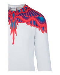 Marcelo Burlon Mens Curves Wings Crewneck Sweatershirt
