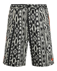 Marcelo Burlon Mens Folk Jacquard Coulisse Shorts