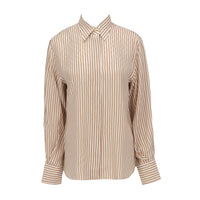 ISAIA Isaia Womens White/Beige Shirt