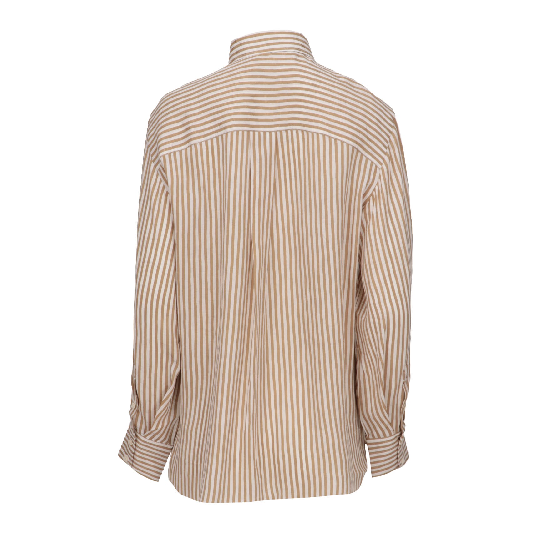ISAIA Isaia Womens White/Beige Shirt