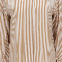 ISAIA Isaia Womens White/Beige Shirt