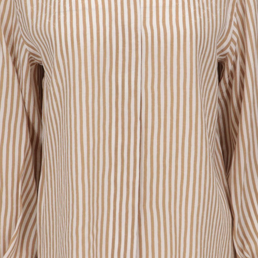 ISAIA Isaia Womens White/Beige Shirt