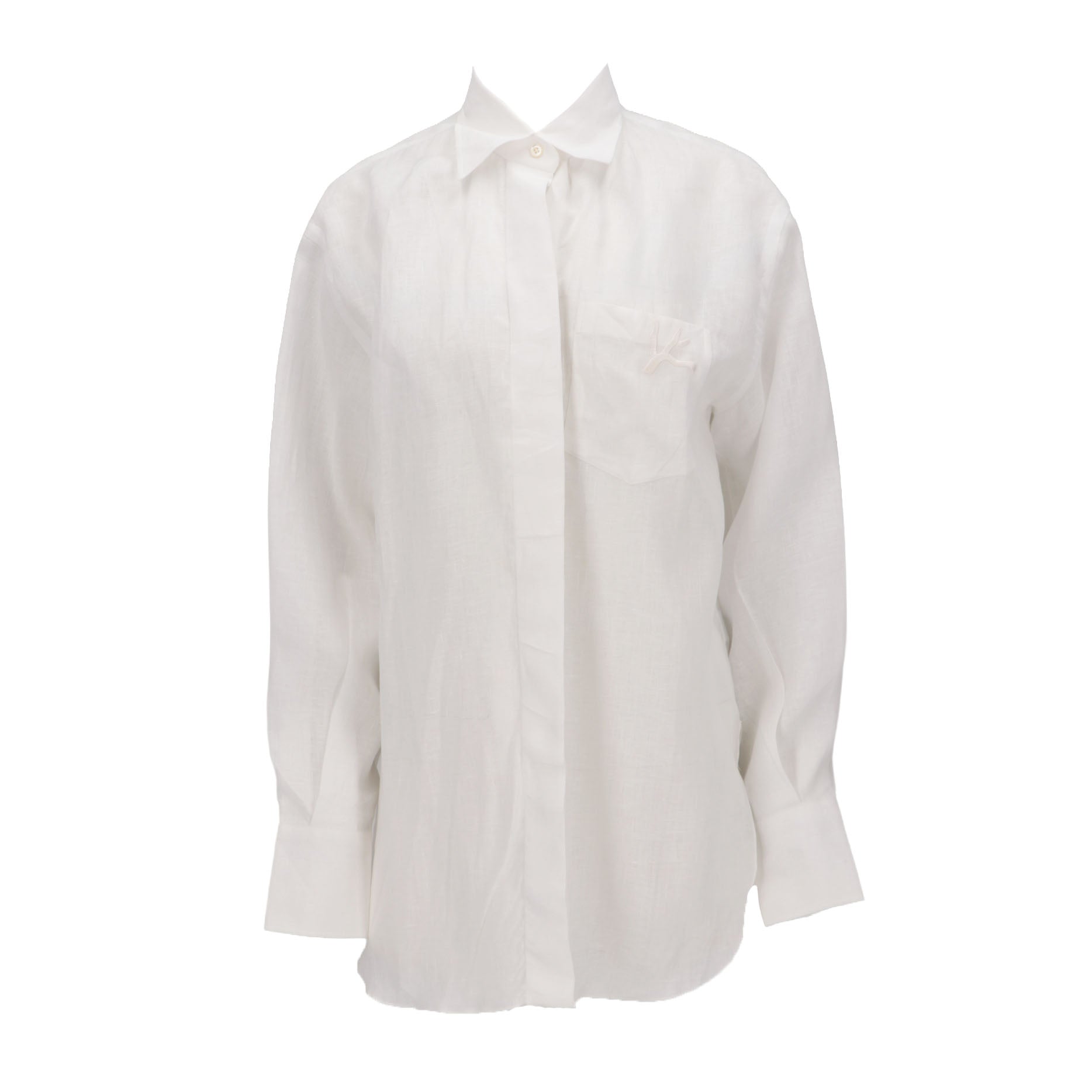 ISAIA Isaia Womens White Shirt