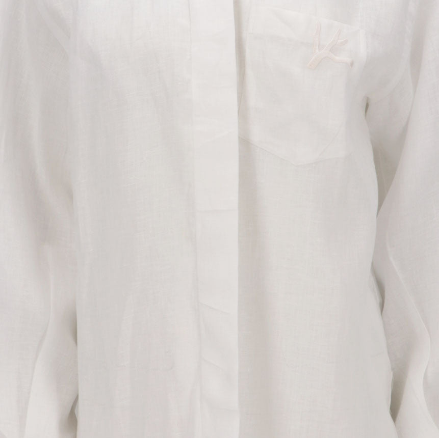 ISAIA Isaia Womens White Shirt