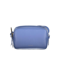Coccinelle Crossbody Bag Zip Closure Adjustable Strap Women Light Blue Handbags