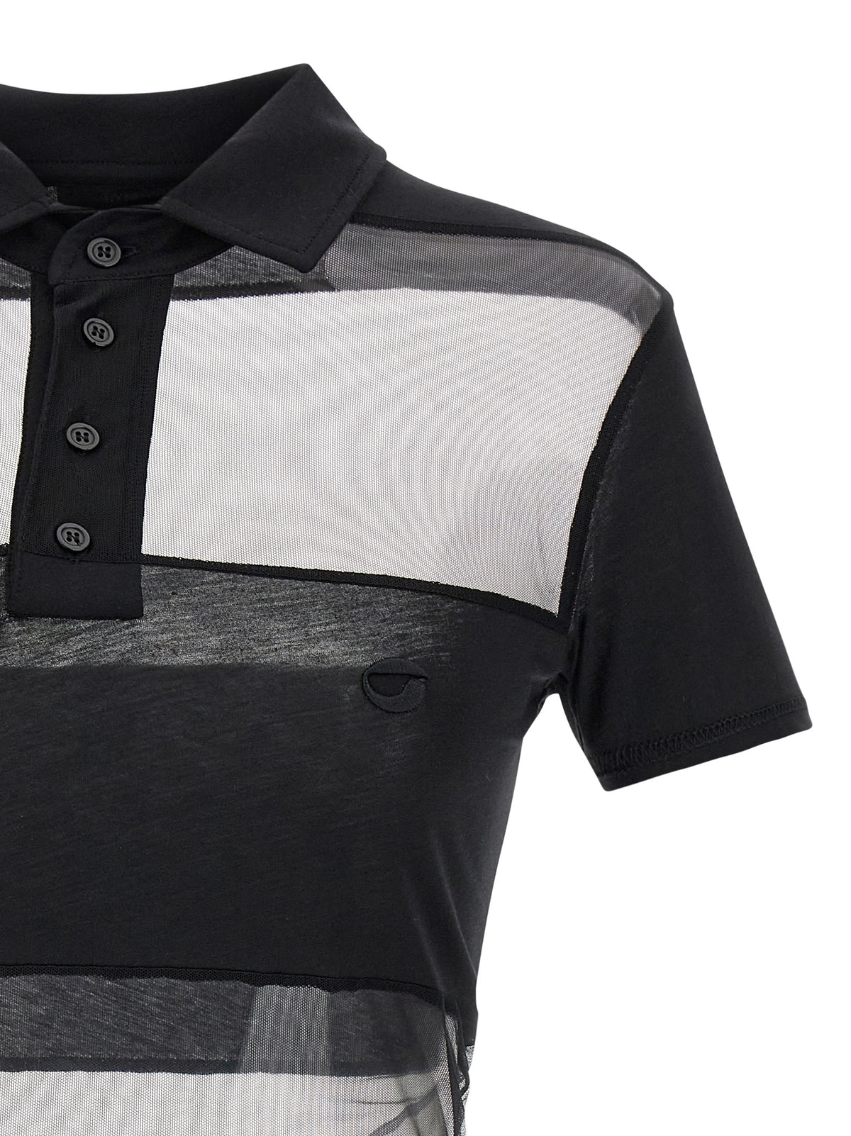 Coperni Women ‘Sheer Striped’ Polo Shirt