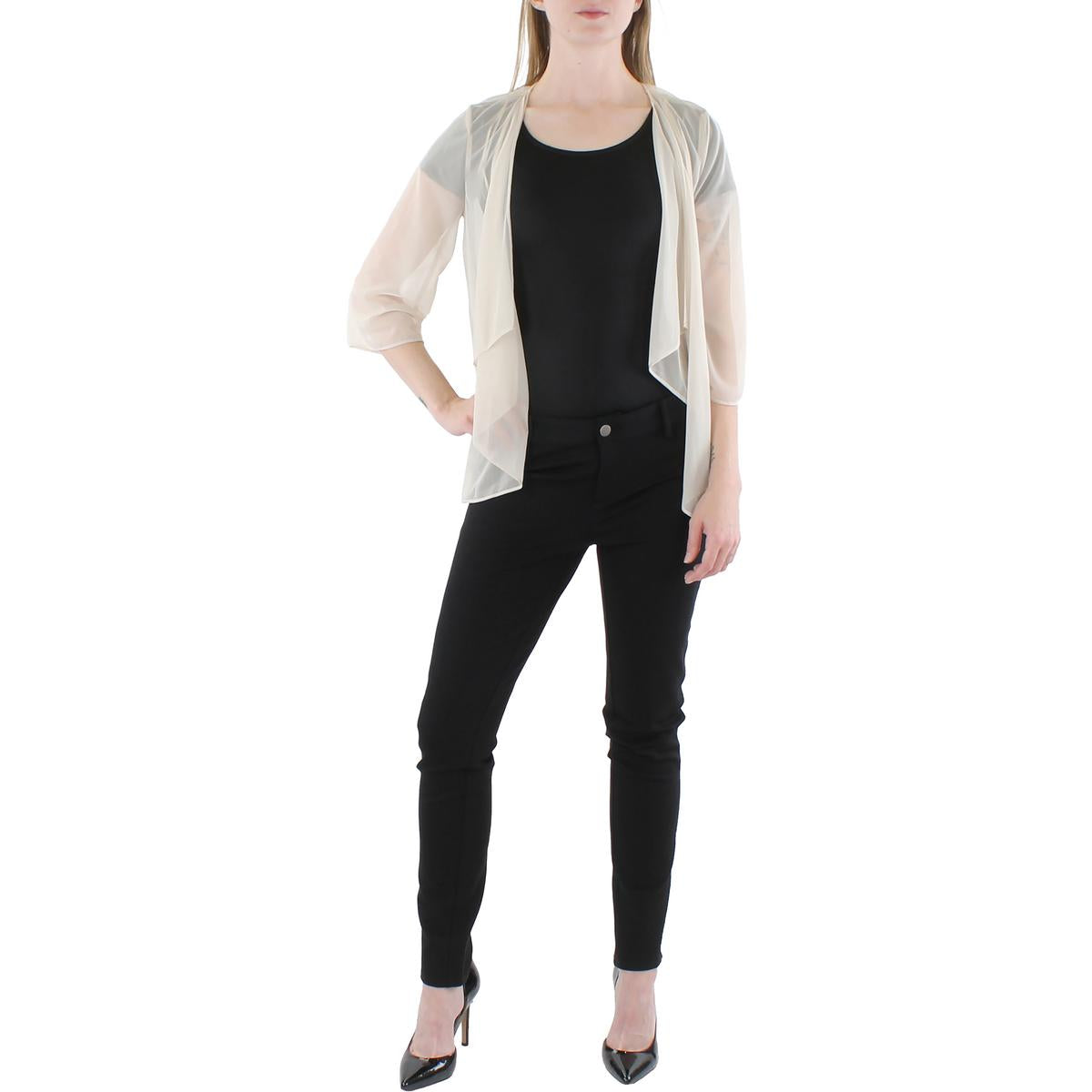 Womens Mesh Sheer Bolero Regular 6 (S) Champagne