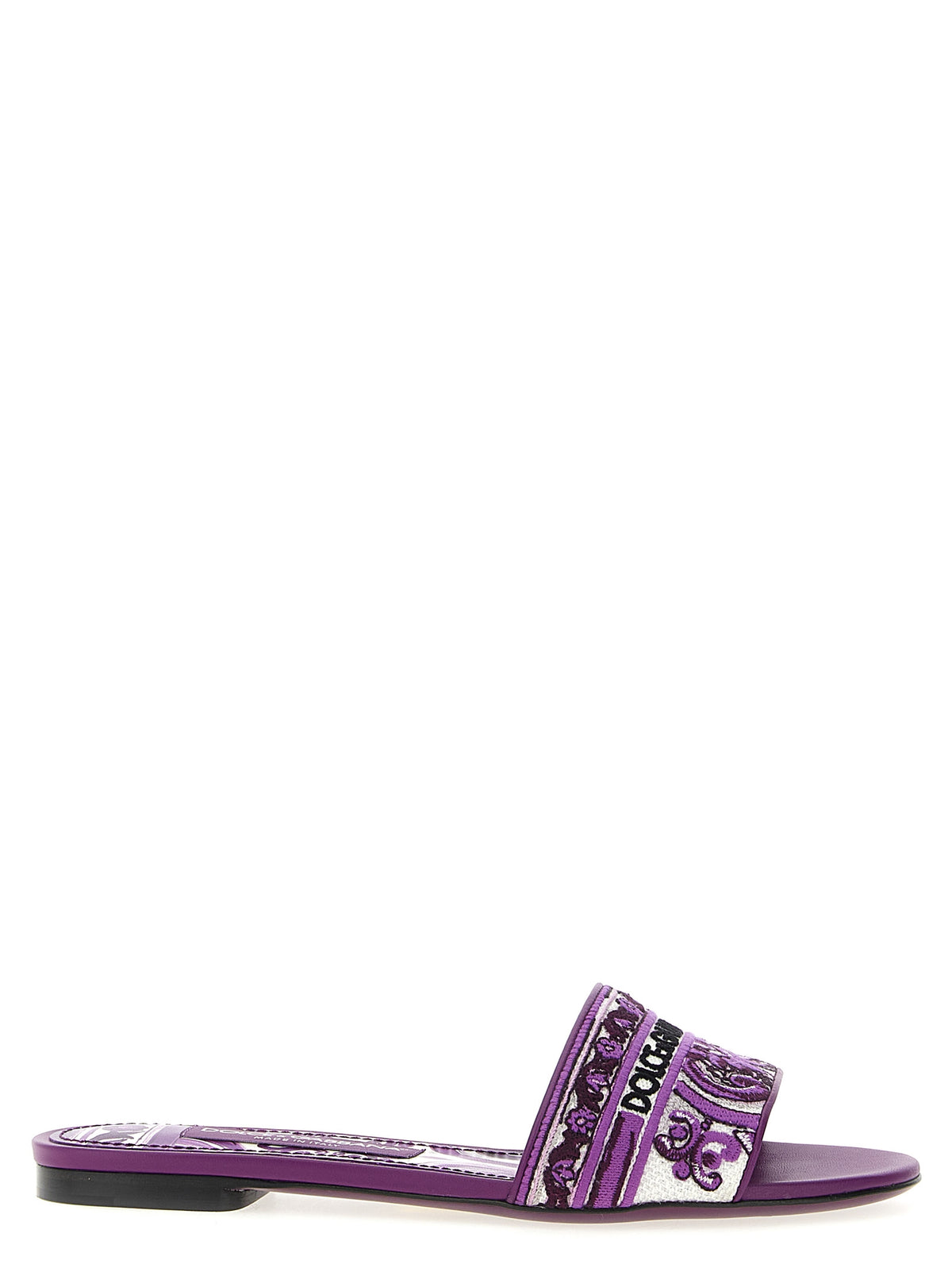 Dolce & Gabbana Women 'Maiolica' Embroidery Slides
