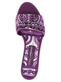 Dolce & Gabbana Women 'Maiolica' Embroidery Slides