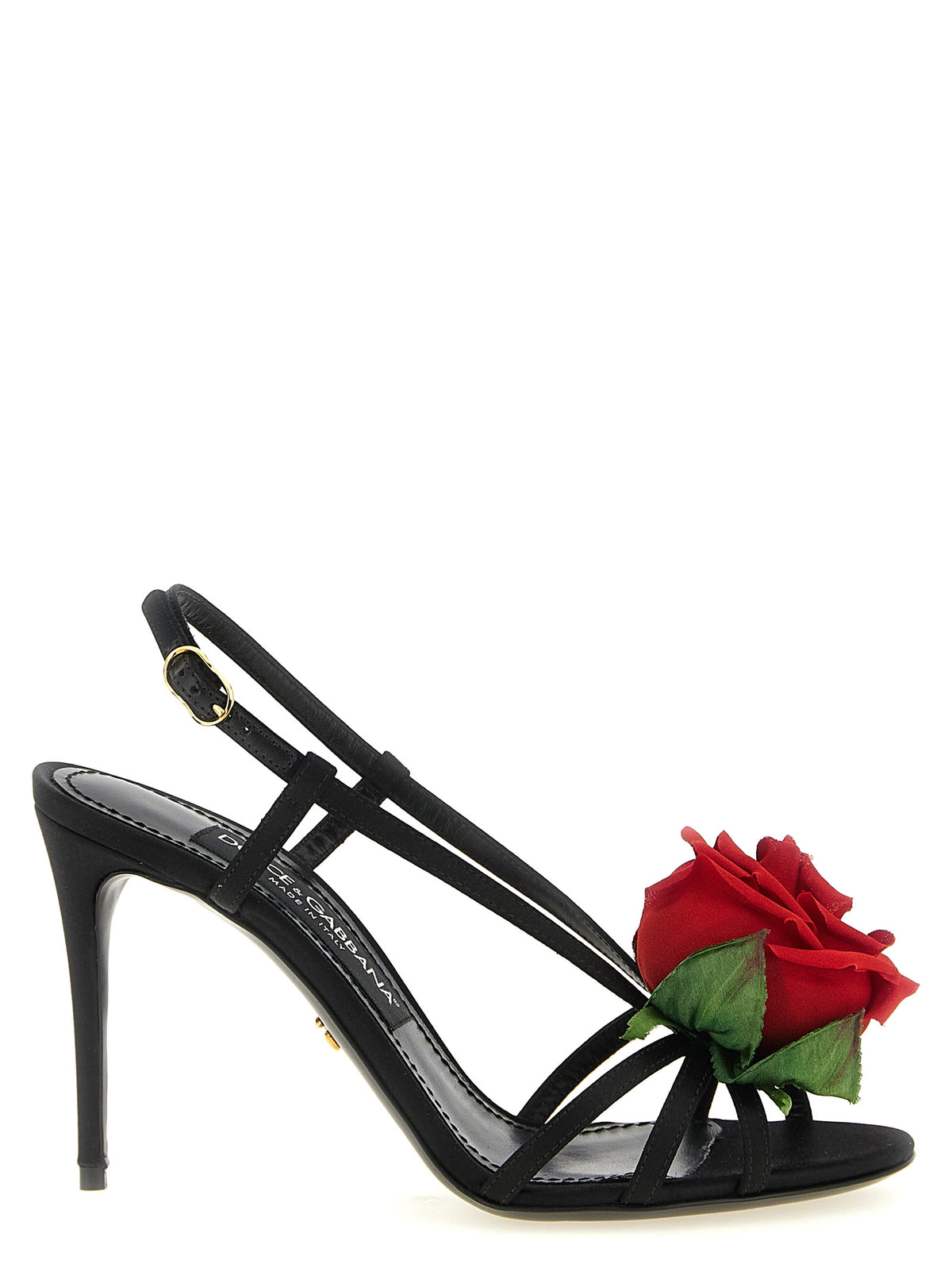 DOLCE&GABBANA Dolce&Gabbana Women Satin Sandals With Flower