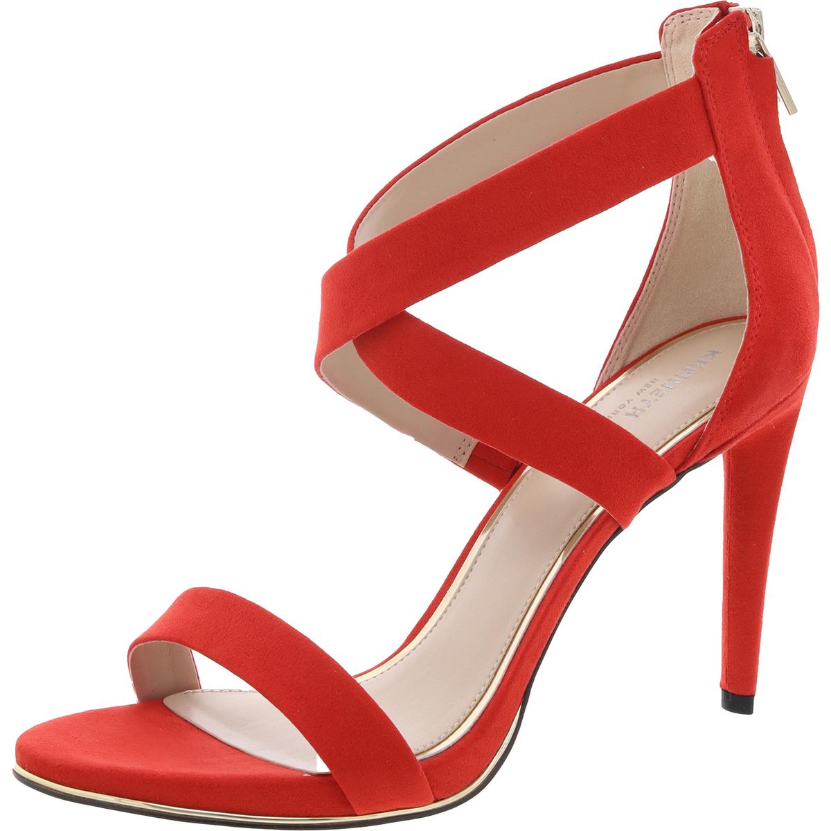Brooke Cross Sandal Womens Zipper Suede Pumps