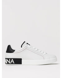 Dolce & Gabbana Portofino Leather Sneakers Men White