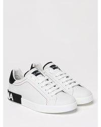Dolce & Gabbana Portofino Leather Sneakers Men White