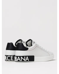 Dolce & Gabbana Portofino Leather Sneakers Men White