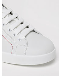 Dolce & Gabbana Portofino Leather Sneakers Men White