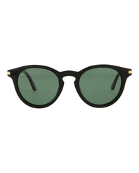 Cartier Unisex Round/Oval Black Black Green Fashion Designer Eyewear