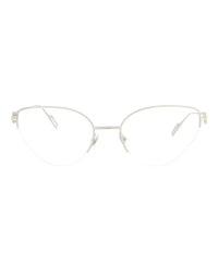 Cartier Womens Cat Eye Silver Silver Transparent Fashion Designer Eyewear