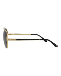 Cartier Mens Aviator Gold Gold Grey Fashion Designer Eyewear