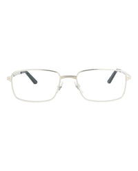 Cartier Mens Square/Rectangle Silver Silver Transparent Fashion Designer Eyewear