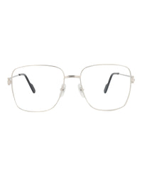 Cartier Womens Square/Rectangle Silver Silver Transparent Fashion Designer Eyewear
