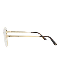 Cartier Cartier Womens Round/Oval Gold Gold Transparent Fashion Designer Eyewear