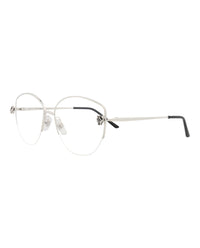 Cartier Cartier Womens Cat Eye Silver Silver Transparent Fashion Designer Eyewear