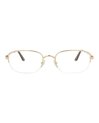 Cartier Cartier Womens Square/Rectangle Gold Gold Transparent Fashion Designer Eyewear
