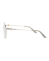 Cartier Cartier Womens Round/Oval Silver Silver Transparent Fashion Designer Eyewear