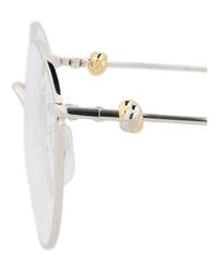 Cartier Cartier Womens Round/Oval Silver Silver Transparent Fashion Designer Eyewear